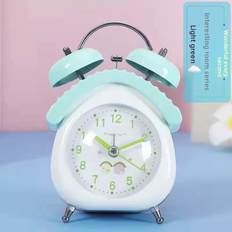 Cute House Shape Bell Student Children's Silent Creative Alarm Clock