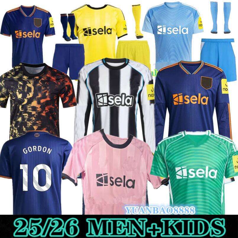 S-4XL 25 26 TONALI BRUNO G. NewCaslt e Soccer Jerseys ISAK WILSON JOETON TRIPPIER GORDON BURN NUFC 2025 2026 home away Football Shirt MURPHY Men Kids kit Goalkeeper 888