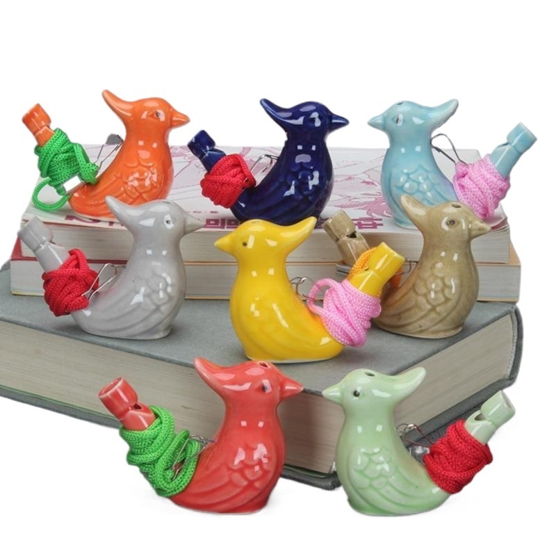 Bird Shape Whistle Waterbirds whistles Children Gifts Ceramic Water Ocarina Noise Maker