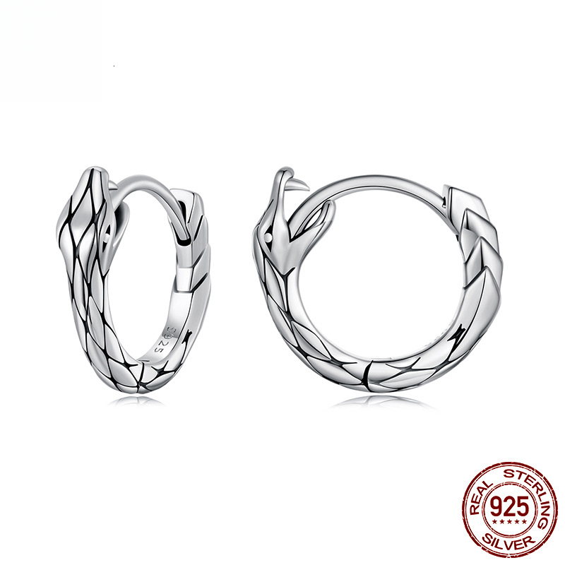 2025 New Designer Wedding Ring 925 Silver Retro Personality Zodiac Snake Birth Year Simple High-end Jewelry Set