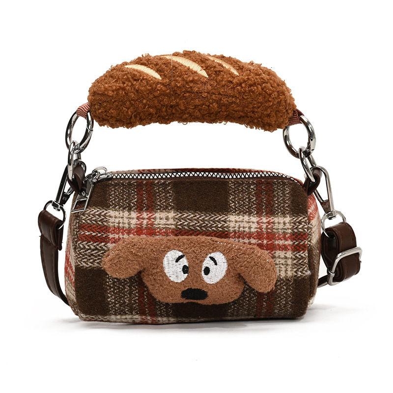 Summer New Collection Bread Women s Handbag Fashion Women s Shoulder Bag Small Square Bag New Vintage Texture Cute Dog Women s Crossbody Bag New Desig