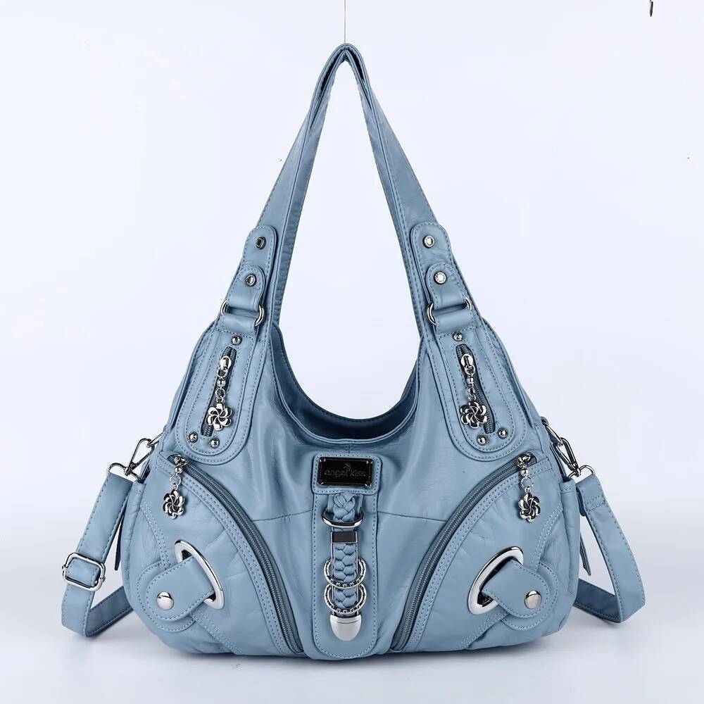 Angel kiss Women Handbags Fashion Shoulder Bag Large Tote Top-handle Shopping Pack Multifunctional Satchel Lady Hobos Purse