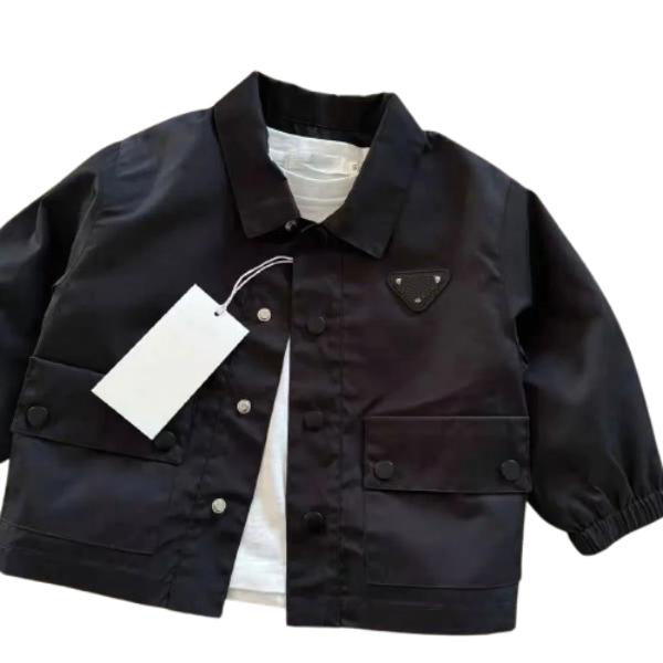 Spring Autumn Triangle Jackets Baby Boys Clothes Children Girl Triangle Designer Cotton Coat Toddler Costume Infant Jacket Kids Sportswear Clothing