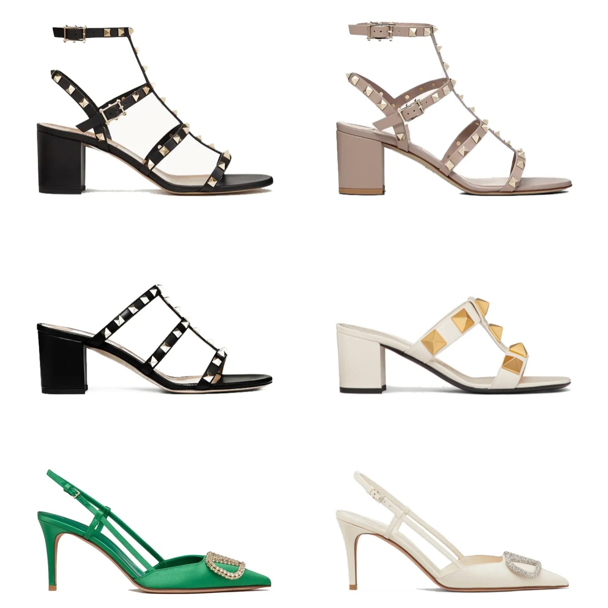 Designer Sandals Riveted High Heels Sexy Women's High Heels Cool Banquet Women's Shoes with Shoe Box Multiple Colors Quick Shipping Recommended Gifts 11