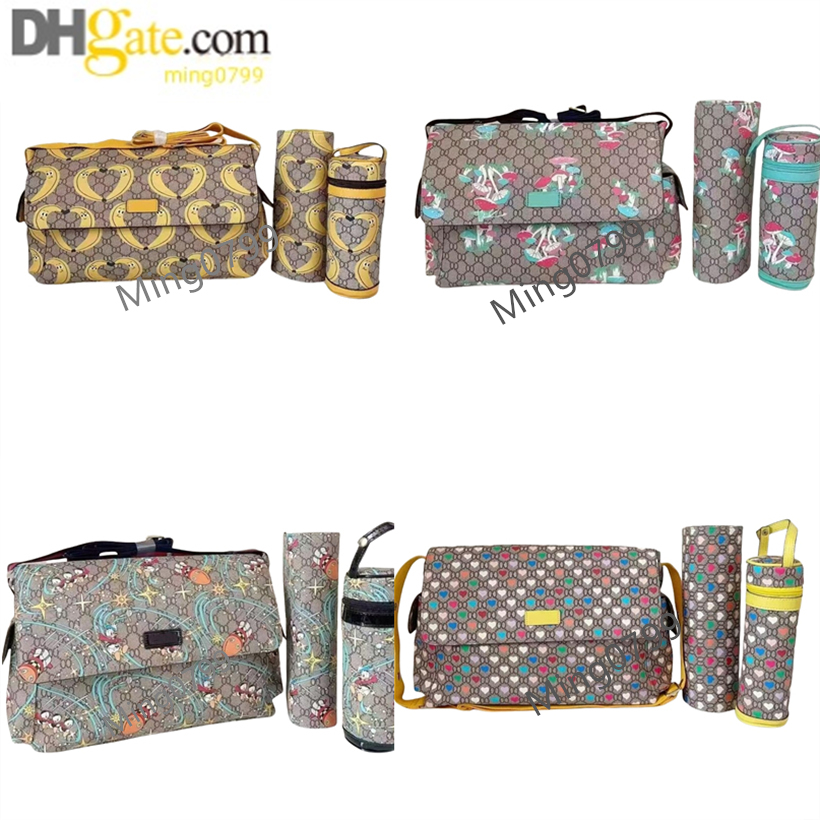 Diaper Bag Black Baby Bag Designer Nappy Change Pram Large Nylon Gray Pink Brown Luxury Mommy Backpack A50