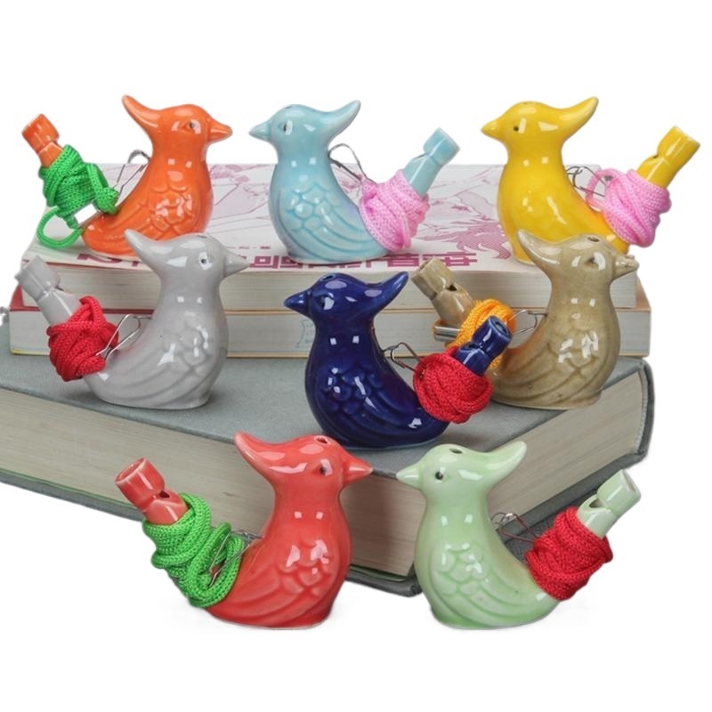 Bird Shape Whistle Waterbirds whistles Children Gifts Ceramic Water Ocarina Noise Maker