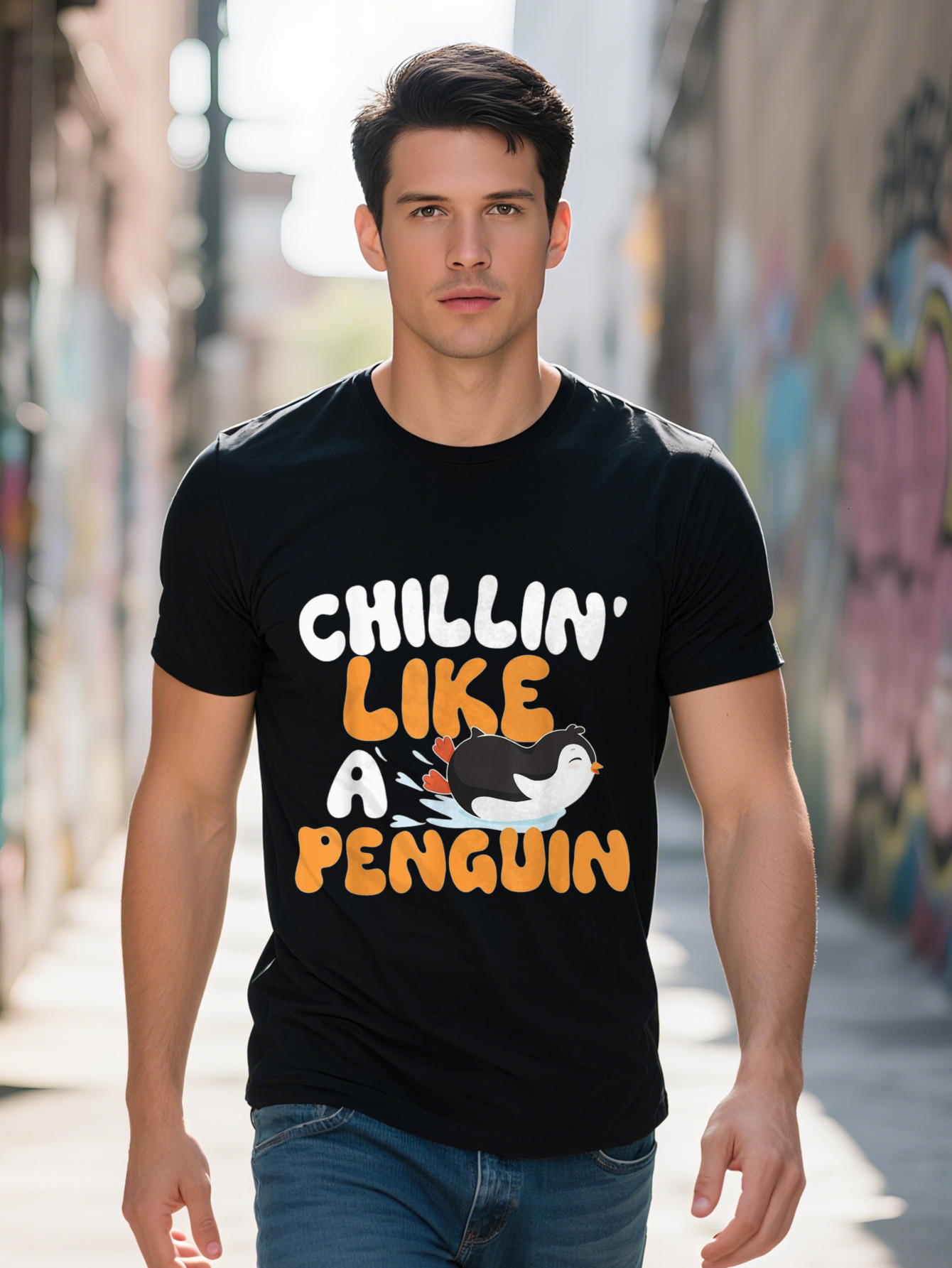 Chillin Like A Penguin Lover Bird Watcher T-Shirt