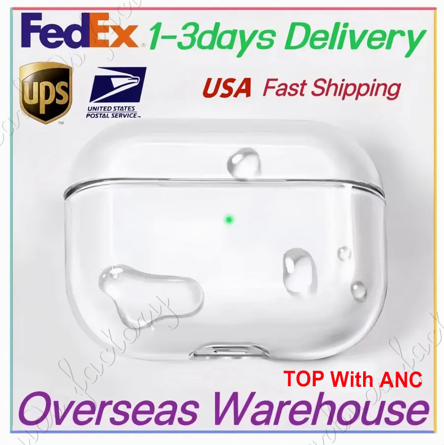 USA Stock for apple airpods airpodspros airpodspros 4 airpodspro2 airpods 4 earphones airpods 2 3 Solid Silicone Headphones Cover apple Wireless Charging box cases