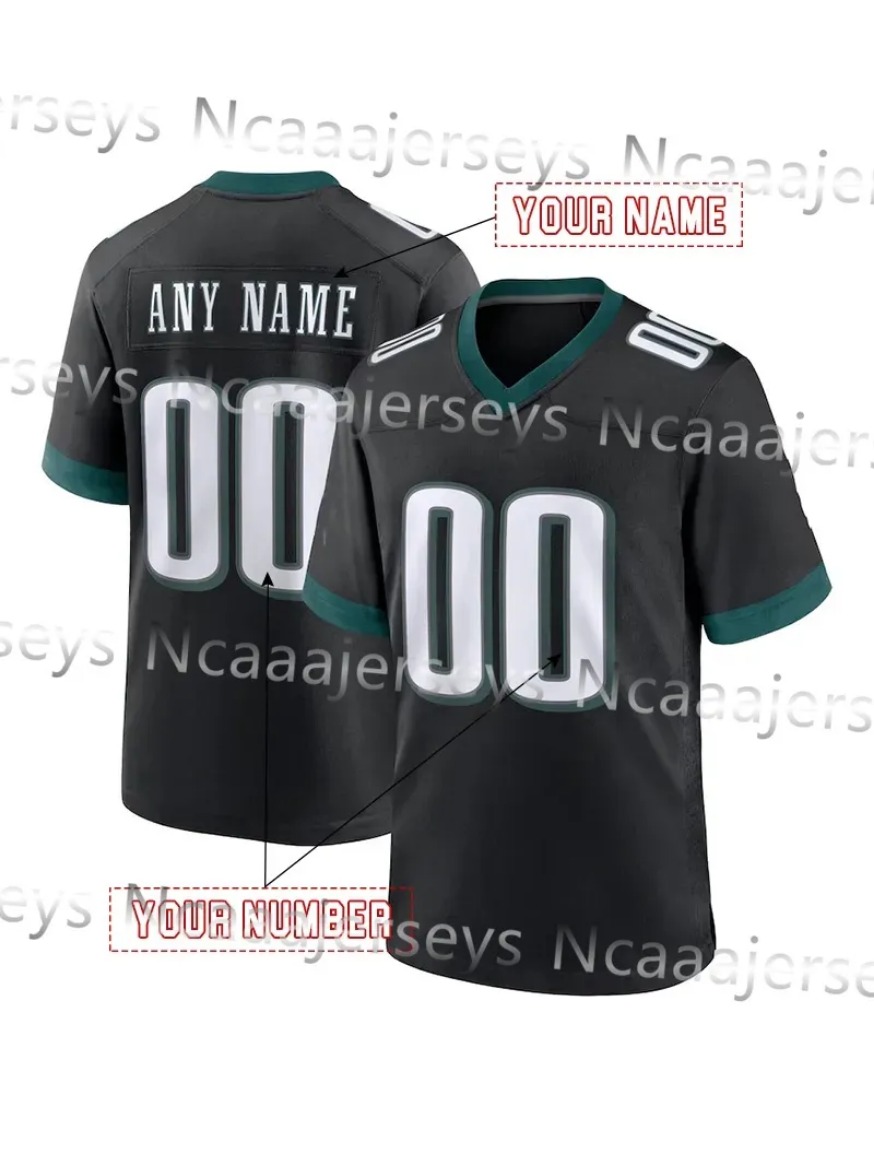 Saquon Barkley 2024 25 Super Football Jersey Jalen Hurts Kenny Pickett Jason Kelce Brown Miles Sanders DeVonta Smith Haason Reddick Swift Shirts222