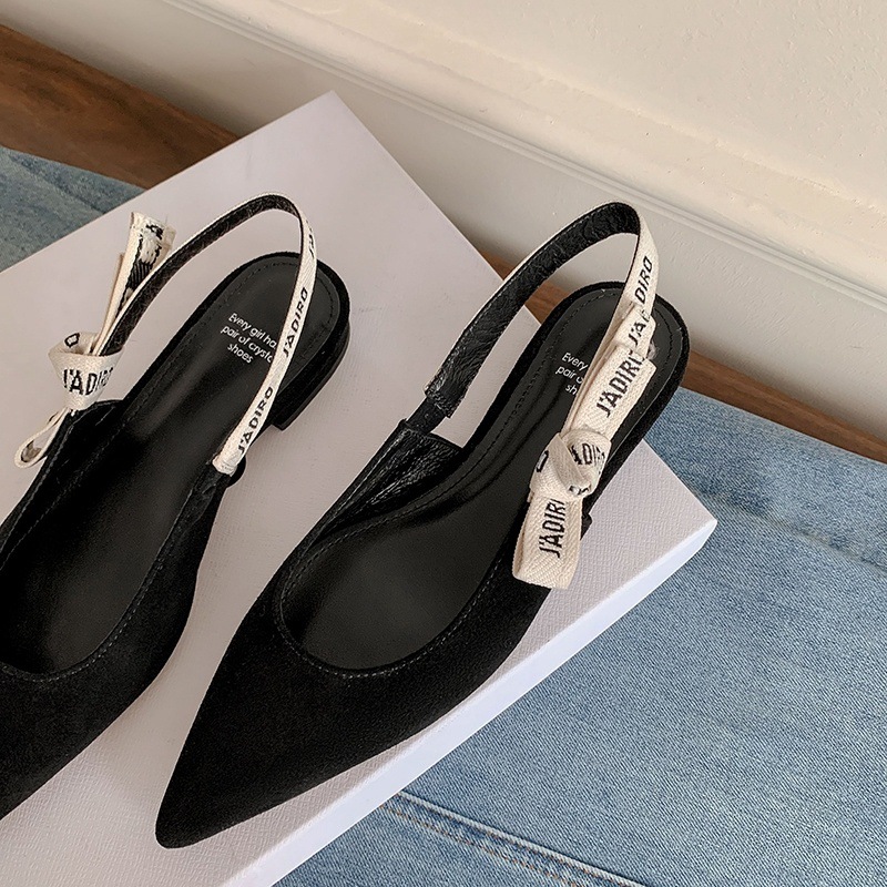 free shipping for new designer Dress Shoes New European and American retro pointed-toe shallow heel flat shoes