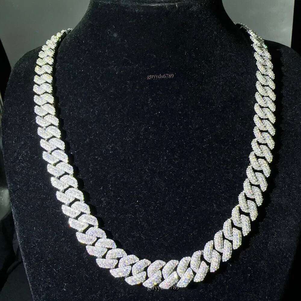 Top-tier design necklace - VVS Moissanite Laboratory Cut Dia Drop Earrings 18mm Hipster Style Ice Crystal Cook-style Chain Jewelry