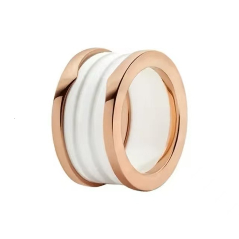 Wholesale Of 2025 New Designer Jewelry Wedding Rings Charity Edition Black And White Ceramic Rings Classic Couple Rings For Both Men And Women