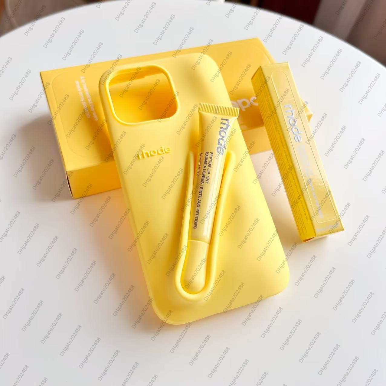 Rhode lip gloss case Portable Lipstick Lip Balm 3D Make-Up Silicone rhodeo phone case for iphone16pro max 15 14 13 12 11 Pro Silicone Soft phone