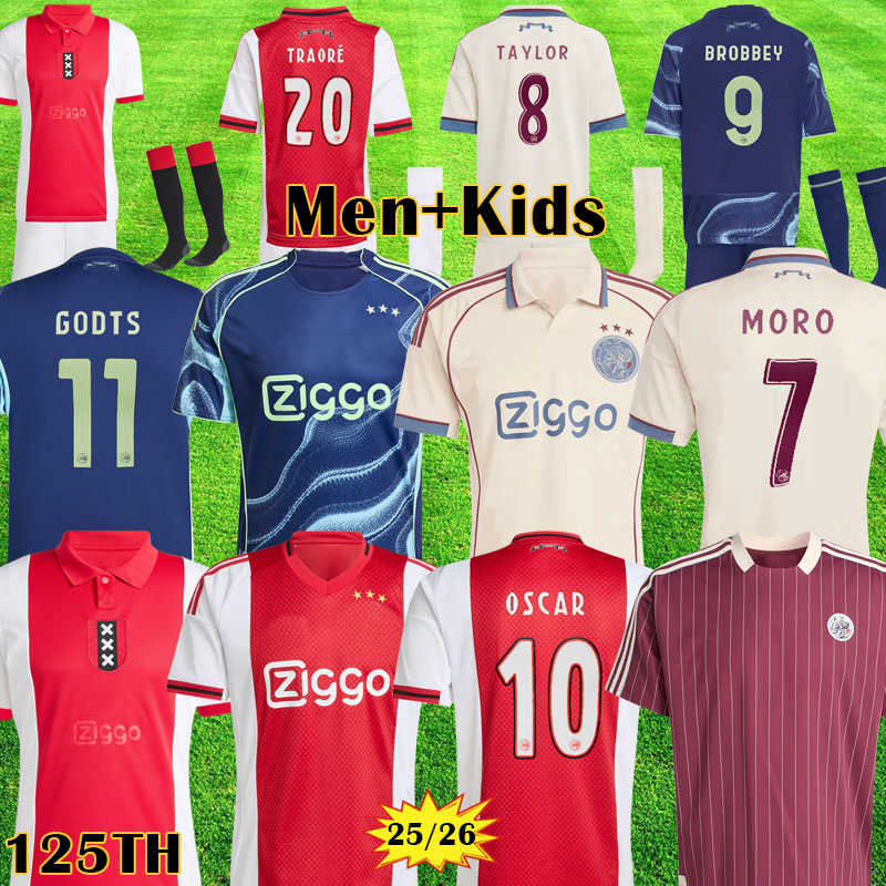 Timeless for 125 years Amsterdam Soccer Jersey 25 26 ajaaxE jersey maillot 2025 125-Year Anniversary Kit Ajaox football shirts Retro 2025 2026 AFC shirts aajax kits