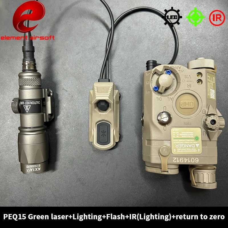 Element peq15 laser indicator PEQ 15 laser box M600C flashlight dual control rat tail M300 tactical flashlight Z250802