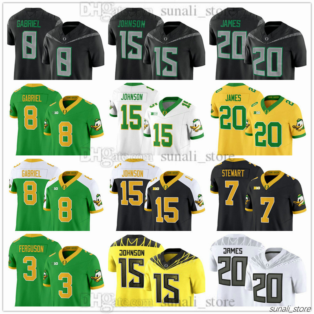 Men Oregon College Ducks Football Jersey 8 Marcus Mariota 10 Justin Herbert 5 Kayvon Thibodeaux 20 Mel Renfro 11 Dan Fouts Bo Nix 58 Penei Sewell Jevon Holland Stitched