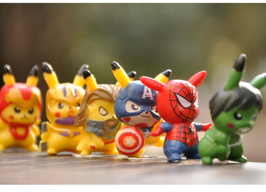 Adorable Miniature Wildlife Collection: A Complete Set of Six Lifelike Animal Statuettes for Home Decor