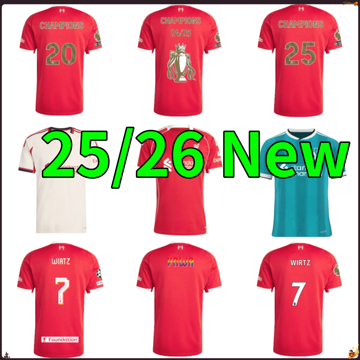 2526 LFC soccer jerseys Florian Wirtz ALEXANDER-ARNOLD SZOBOSZLAI football shirt. SALAH Special Edition MAC ALLISTER DARWIN KONATE football shirt Kit uniformt