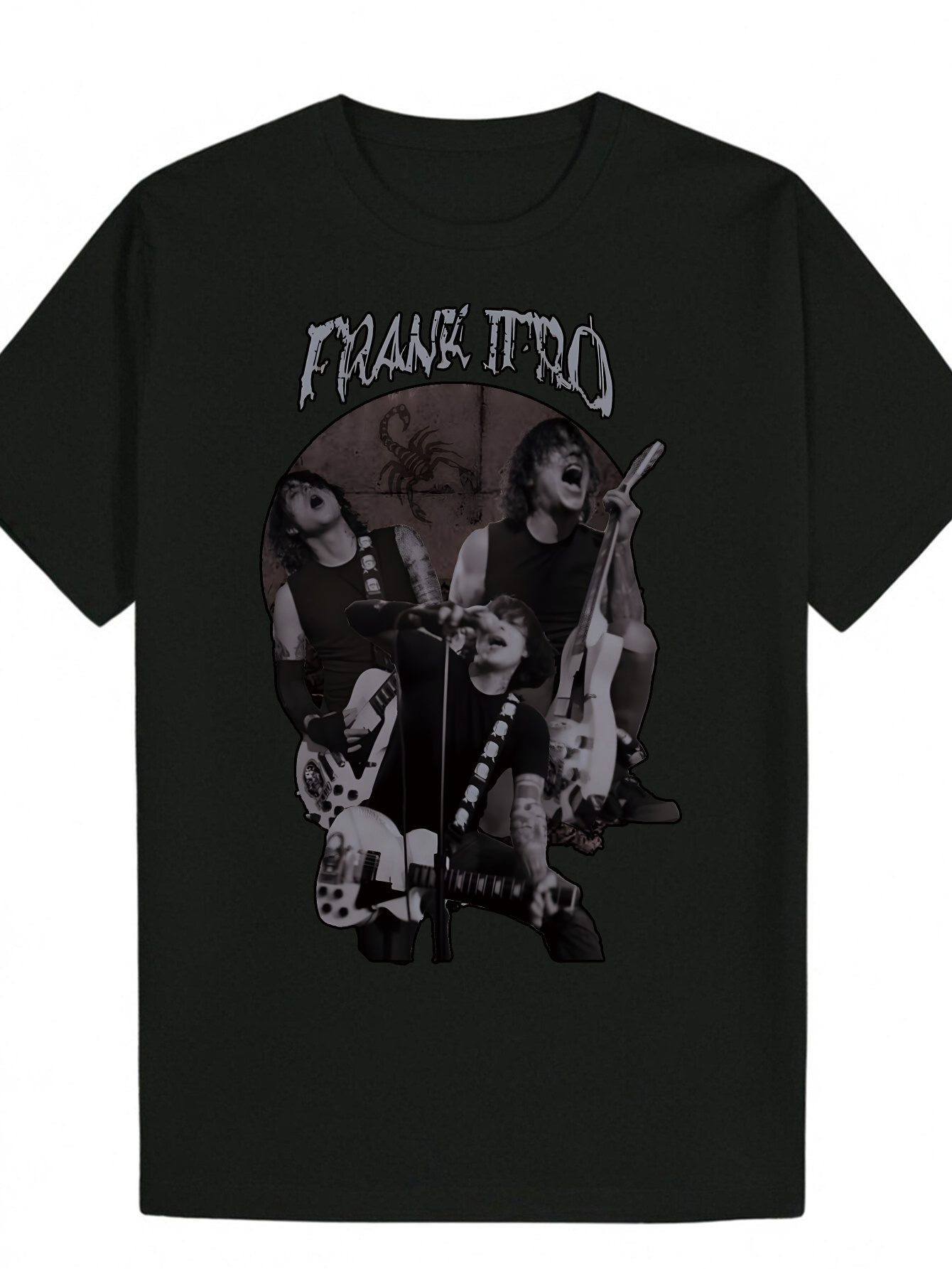 Men s Music Graphic Black Style Electric Guitar Player T Shirt Lightweight Breathable Polyester Suitable for Concerts Casual Wear Machine Washable