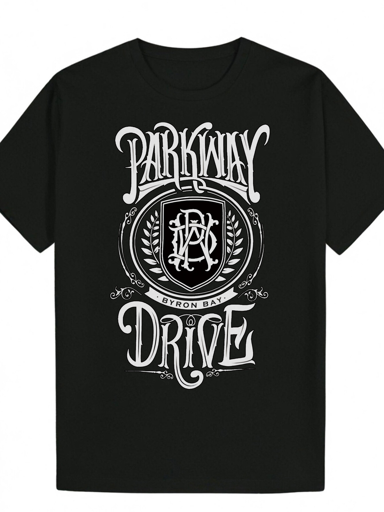 Men's 'PARKWAY DRIVE' Graphic - Black Polyester Crew Neck T-Shirt, Car Design, Regular Fit, Lightweight and Breathable, Suitable for Ca