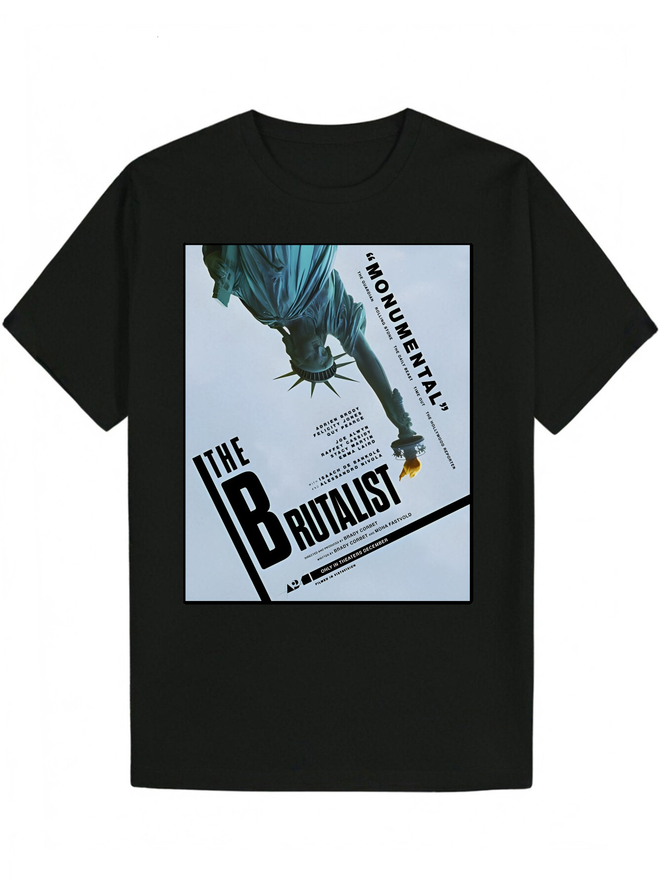 Men's Summer Round Neck Polyester with "Brave Ones" Print - Lightweight, Breathable, Comfortable, Suitable for Casual Wear, Breathable 