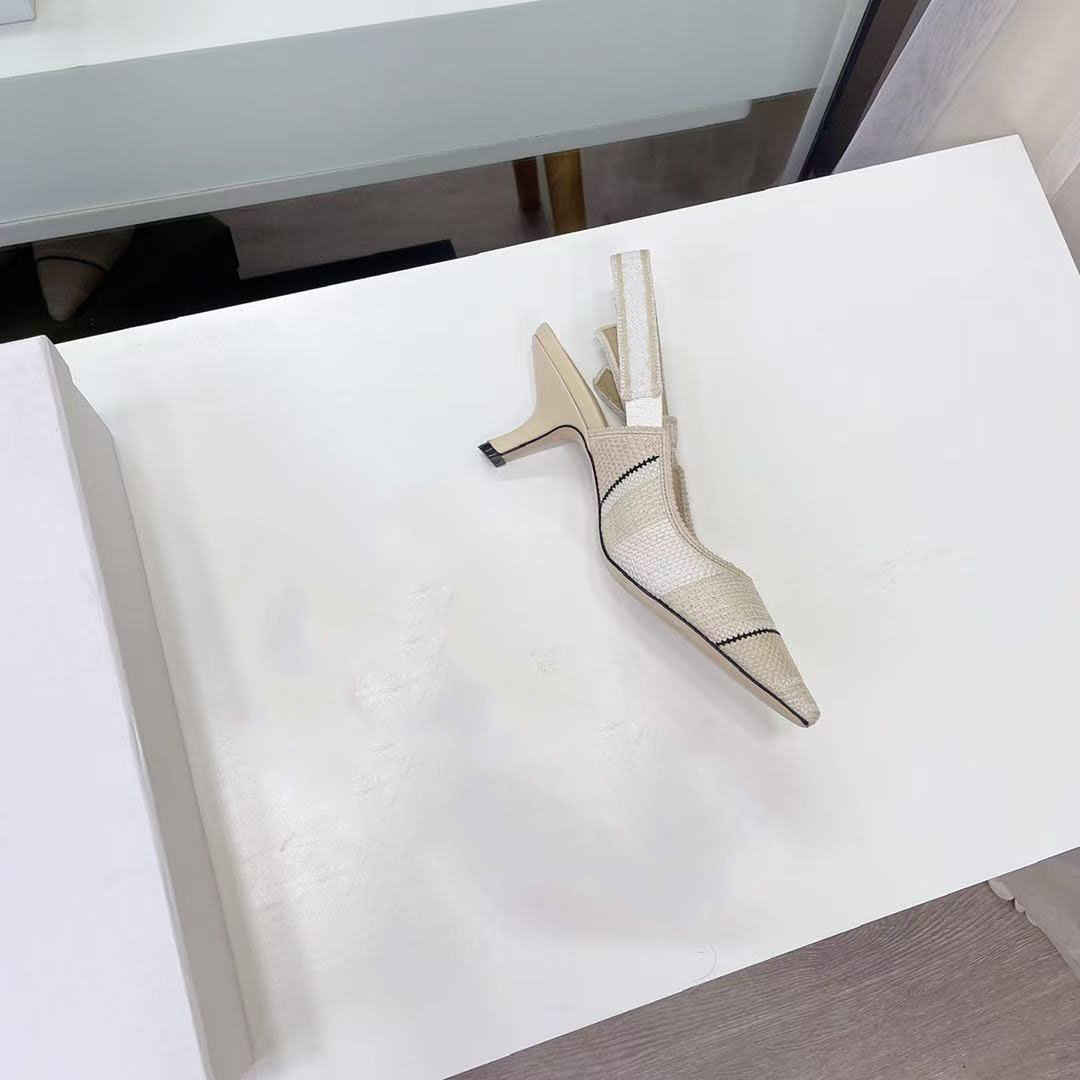 High heels designer shoes letter ribbon bow sandals for women in 2024 early spring retro gold embroidery flower toe highheeled shoes11