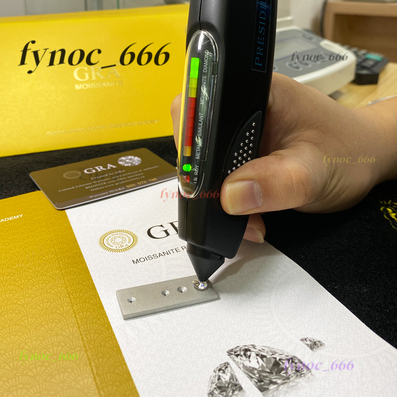 DE Moissanite Diamond Round Cut 6.5mm 1ct Loose Moissanite VVS1 Gemstones for Ring