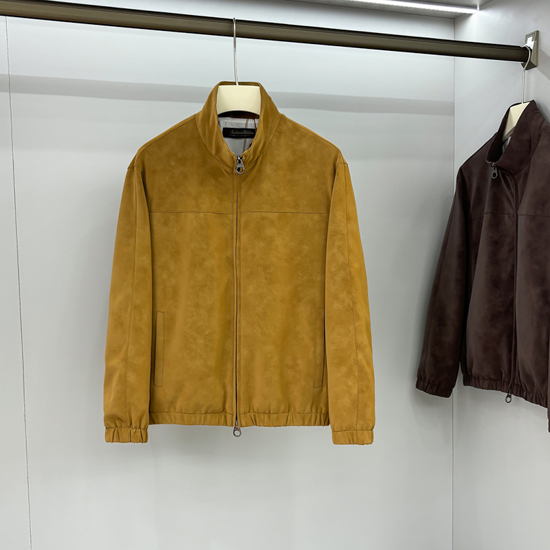 Men Classic Jacket Winter Breathable Business Casual piana Coat Designer luxurious casual business top genuine leather jacket