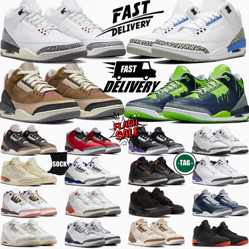 designer Basketball Shoes Men Women 3s Pine Green Cardinal Racer Dark Iris Muslin Cool Fragment Mens Outdoor lvory Trainers Sneakers