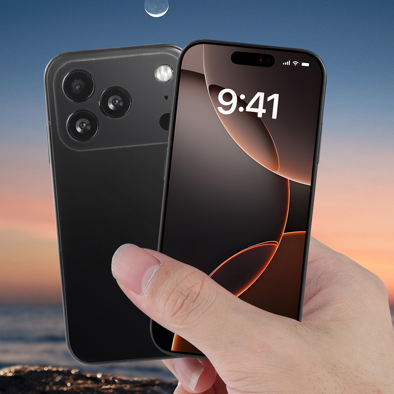 Supper Mini 17PRO MAX Android Mini Smartphone 3G WCDMA Dual SIM Cards Standby 16GB ROM Google Play Store WiFi 3.75" Screen Cute Small Mobile Phones