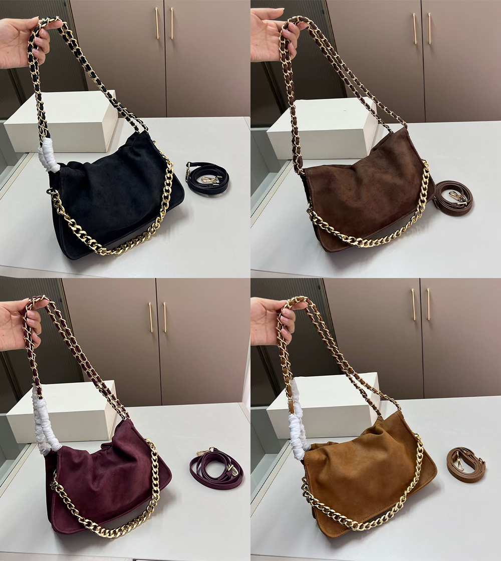Designer bag Shoulder Bag suede hobo chain bag loulou Envelope Messenger Bag Women classic cloud bag luxury lady Purse high quality Leather Crossbody bag Handbag