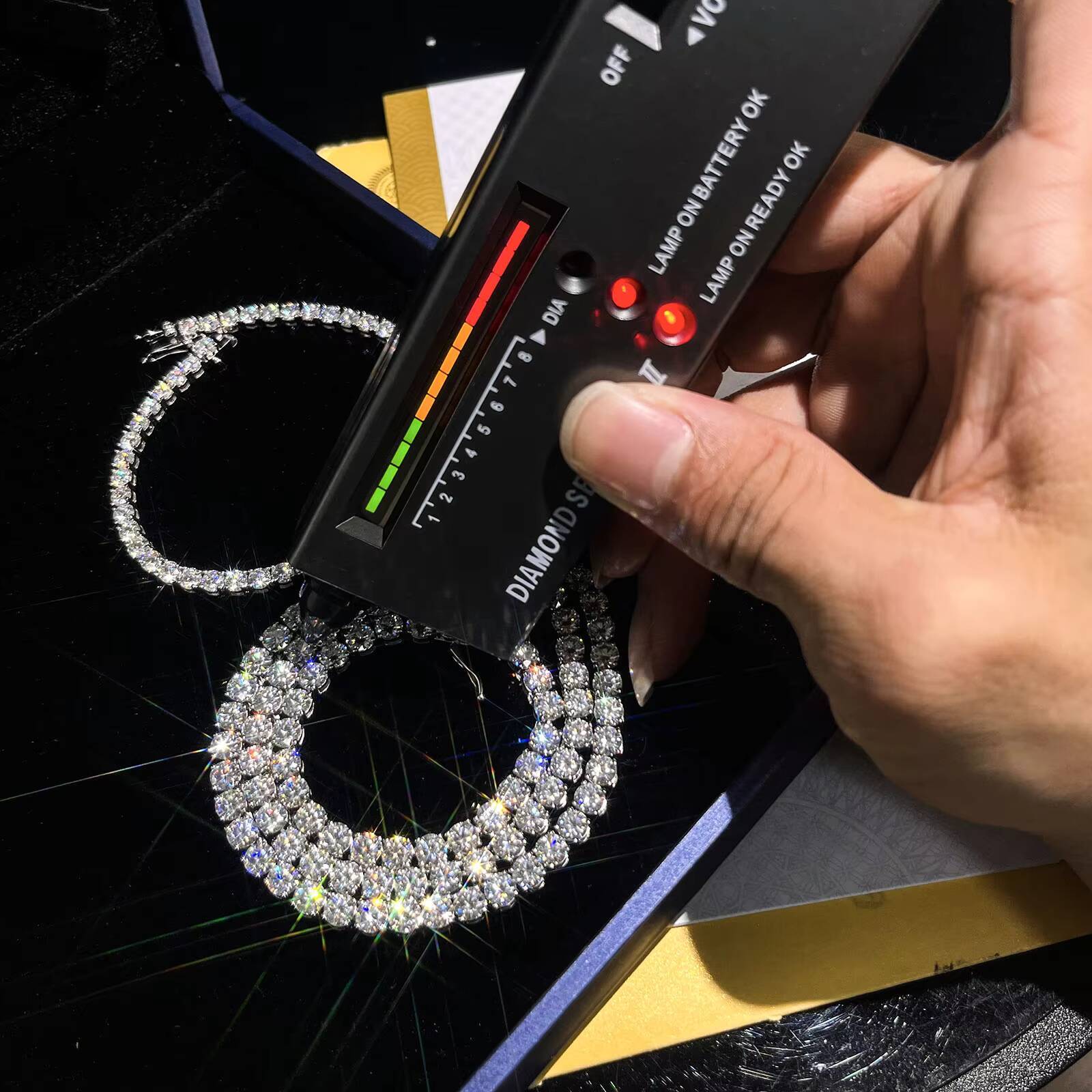 925 Sterling Silver Tennis 6-9 Inch Moissanite Tennis Bracelet 3mm Moissanite Diamond Bracelet Hiphop Style for Man Wholesale