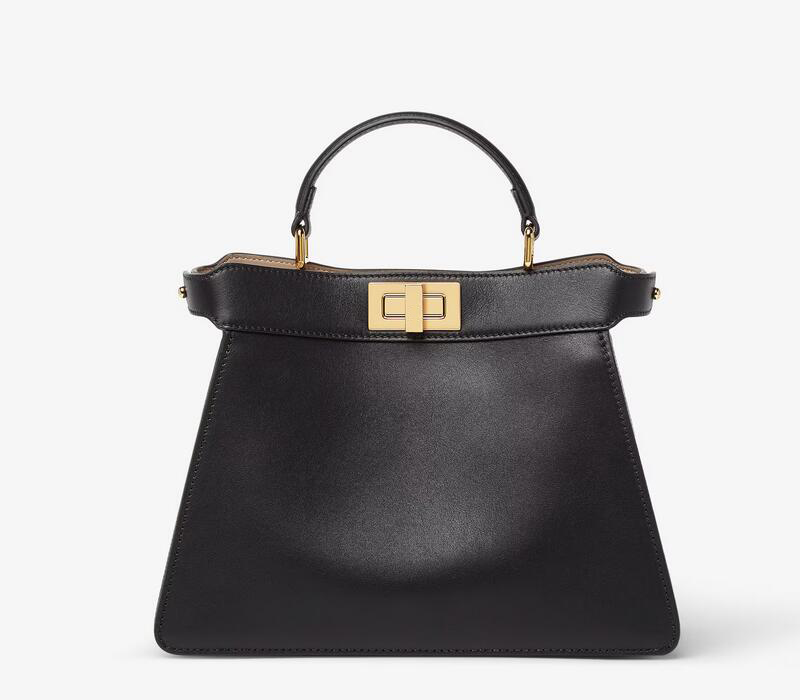 3A Peekaboo ISeeU Small 33cm Calfskin Leaether Top-Handle Tote Shoulder Handbags Discount Luxury Purses For Women With Dust Bag Fendave