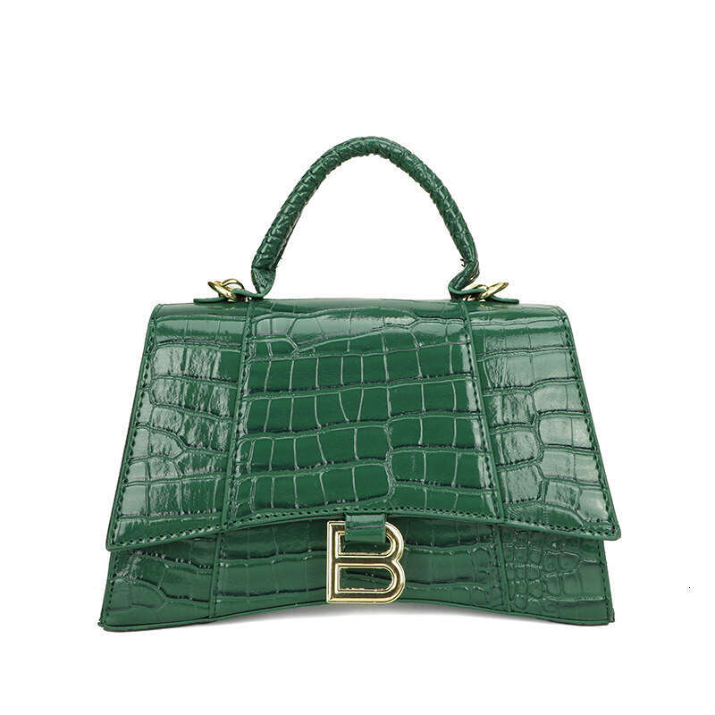 Hot Selling Crocodile Pattern Handbag for Women 2025 New Trendy High-Quality Texture Crossbody Hourglass Bag