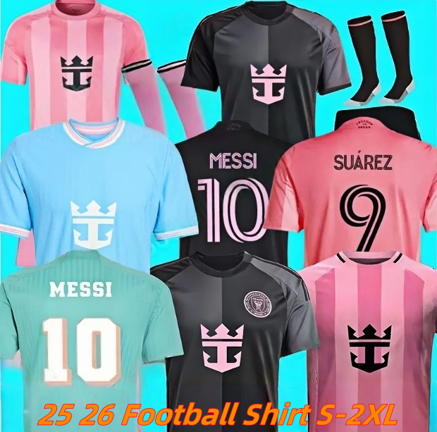 25 26 MiamiS soccer jerseys N.10 MESSI 2025 2026 HIGUAIN TRAPP PELLEGRINI Martinez Men Kids fans home away Kit