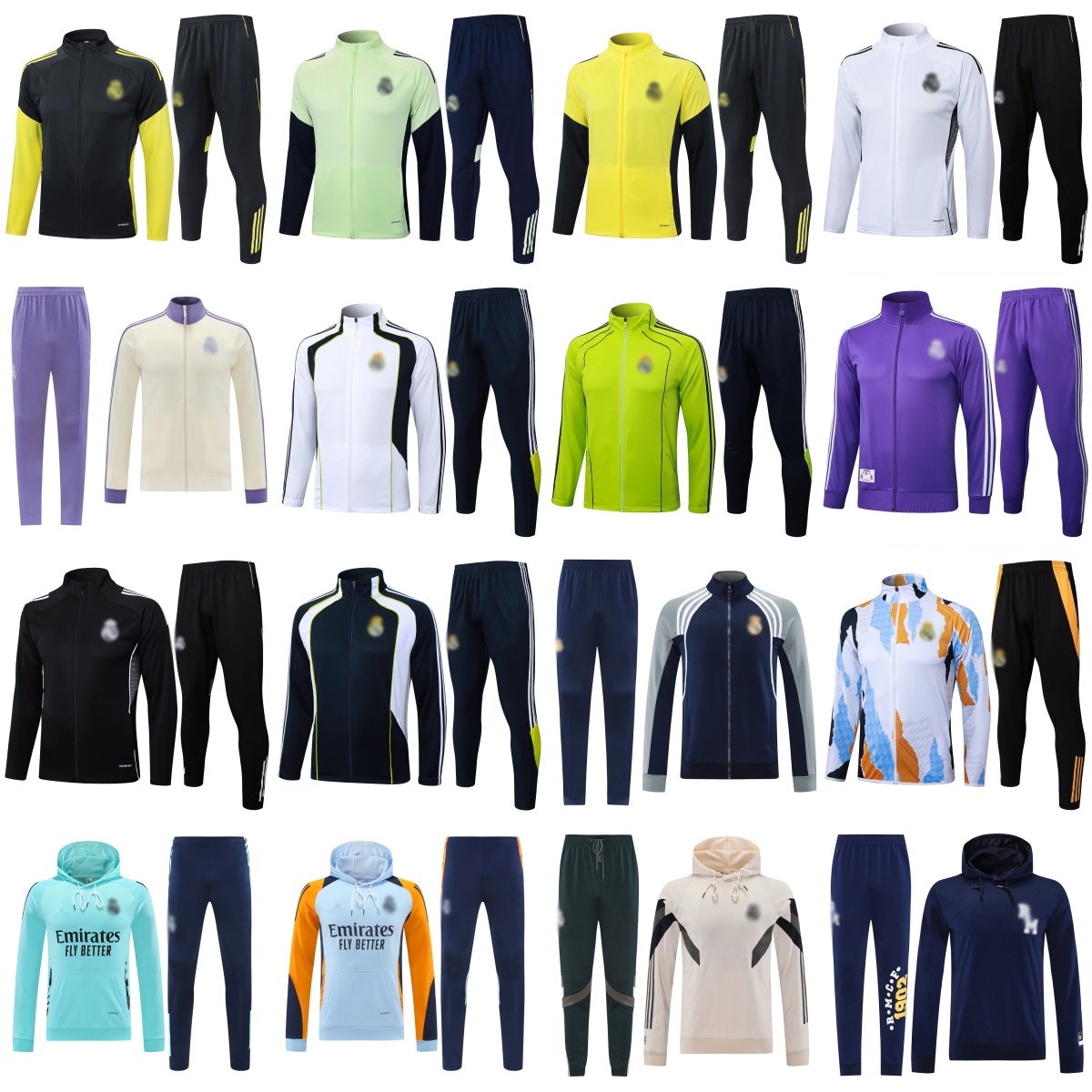 2025 2026 BELLINGHAM Reals Madrids tracksuit training suit pants VINI JR MBEPPA Long Sleeves men kids football sportswear chandal futbol survetement Hooded jacket
