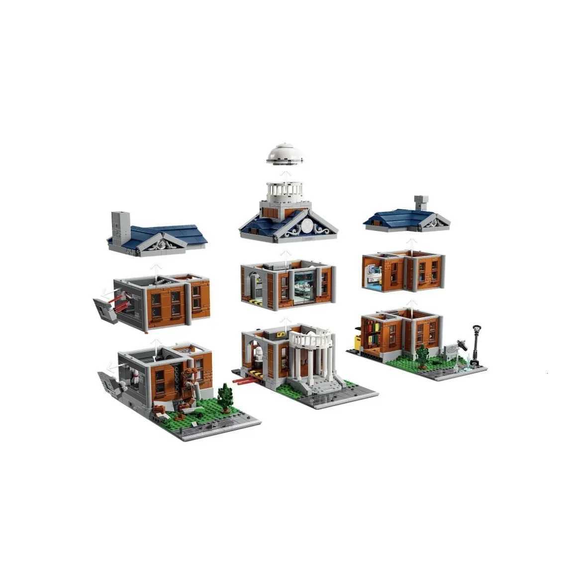 3093Pcs New X Mansion Modular Model Building Blocks Ci Architecture Streetview Set Bricks Toys for Adult Christmas Gifts XJ250802