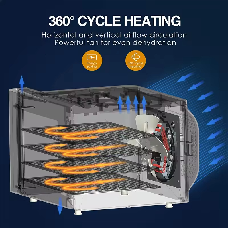 large dehydrator 650W 7 trays up to 75 degree dehydrator for vegetable and fruit food dehydrator temperature control dryer meat small kitchen applianc