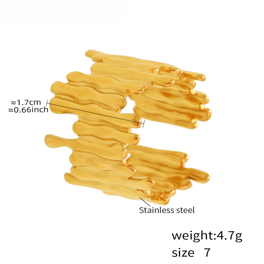 For The 2025 New Women's Simple Style Color Designer Jewelry Wedding Ring Why Not Choose An Irregular Ring For Outdoor Use
