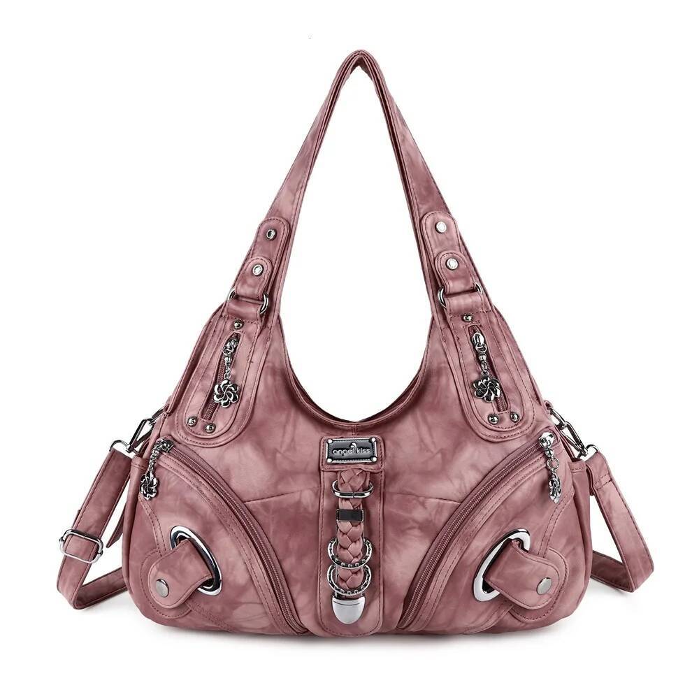 Angel kiss Women Handbags Fashion Shoulder Bag Large Tote Top-handle Shopping Pack Multifunctional Satchel Lady Hobos Purse