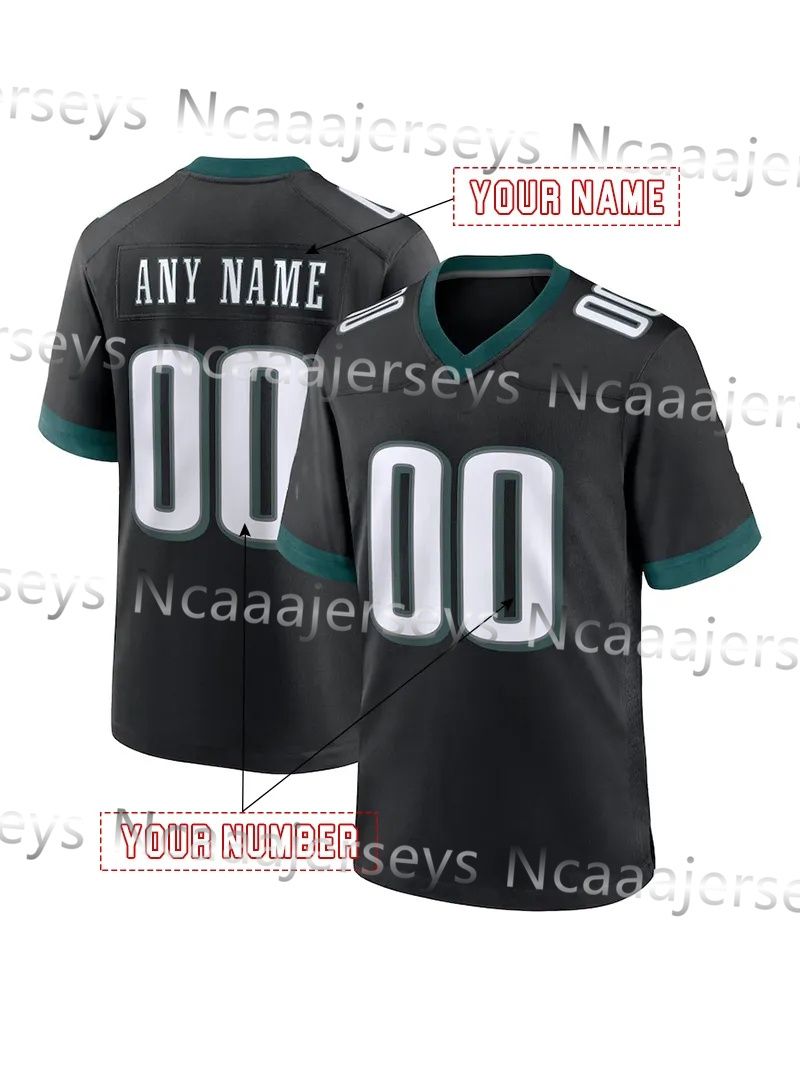 Personalized Custom 26 Barkley 204-25 Football Jerseys 1 Hurts McKee Pickett Brown Kelce Gainwell Shipley Jerseys 555