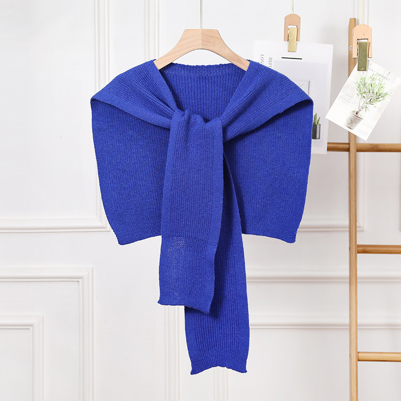 K1642 Fashionable shawl outer wear knitted wool decoration solid color waistcoat sweet girl spring summer autumn office air-conditioned room