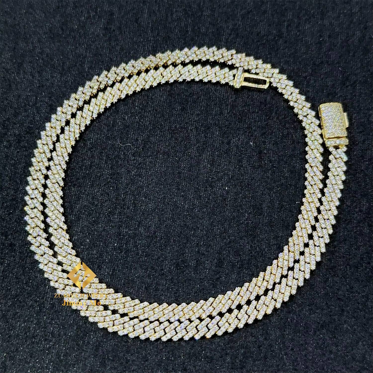 Wholesale Price 5mm Width One Row 925 Sterling Silver Iced Out 5A CZ Stone Hip Hop Miami Cuban Link Chain