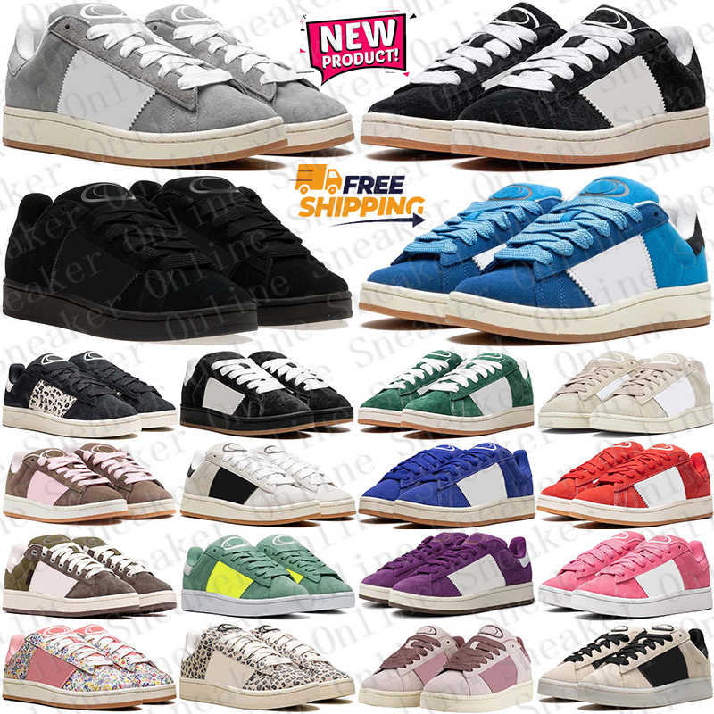Free Shipping Designer running outdoor shoes sneakers for mens womens campus 00s chaussure Black White Grey trainers