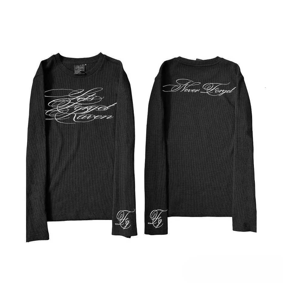 Strtwear Retro Letter Sweatshirt Y2K Clothing Mens Womens Hip Hop Letter Oversized Pullover Cotton Crew Neck Long Sleeve Tops X250802