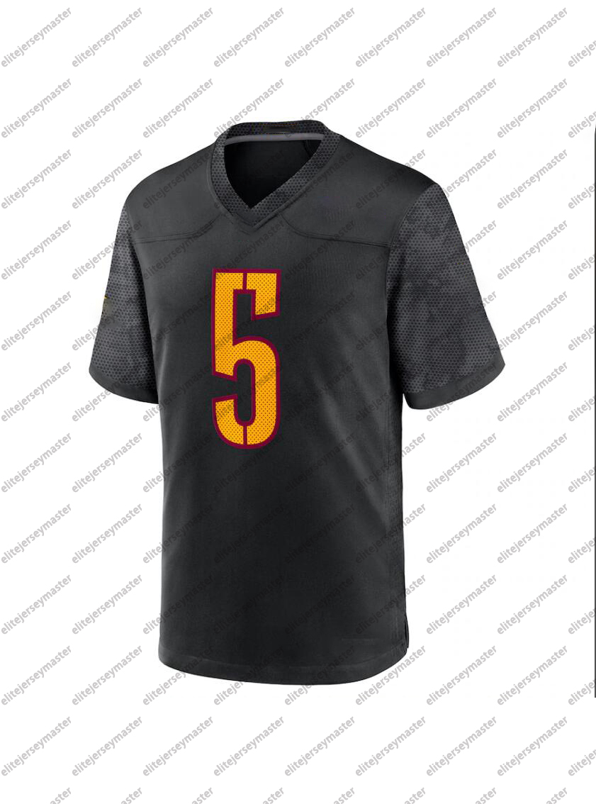 Jayden Daniels 5 Frankie Luvu 4 Mike Sainristil 0 Deebo Samuel Sr 1 Bobby Wagner 54 Terry McLaurin 17 Personalized Customized Football Jerseys Custom 