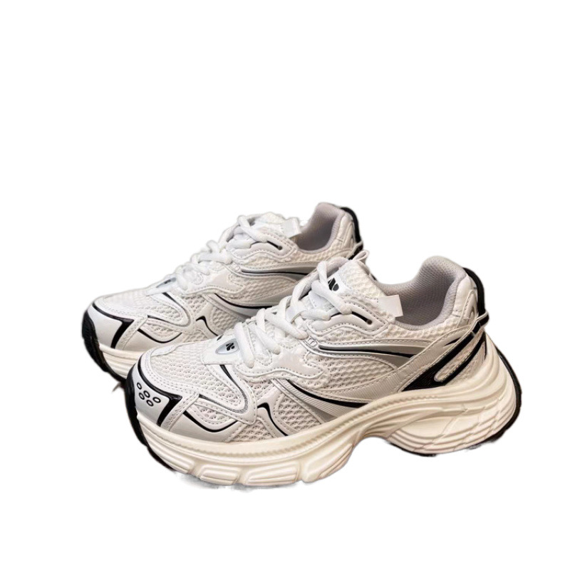 free shipping for designer Running Shoes Mesh dad shoes for women thick-soled height-increasing breathable versatile casual