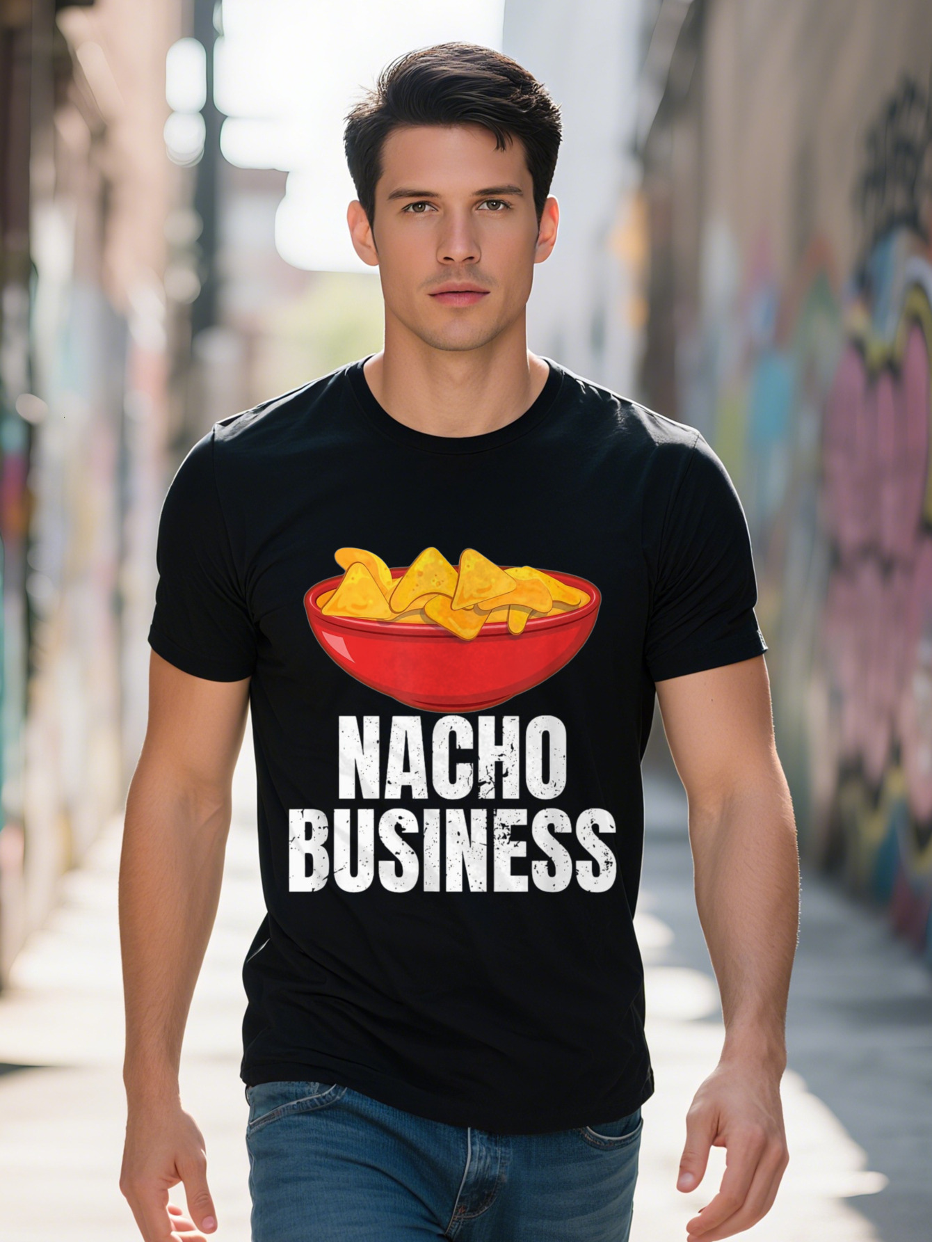 Men S T-shirt g Cotton Business Funny Nacho Lover Mexican Food Gift T Shirt