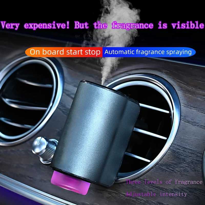 Smart Car Air Freshener Diffuser Three Adjustable Modes Intelligent Car Aroma Diffuser with 3pcs Essential OilXJ250801