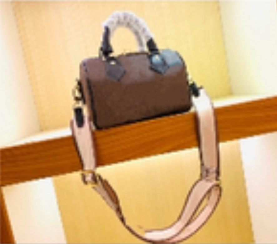 5A Brown Checkered High Quality Pillow Boston Designer bags Handbags Purses Spdys P9 20 Shoulder Bag Handbag Canvas Leather Crossbody Bag Women handbag tote bags